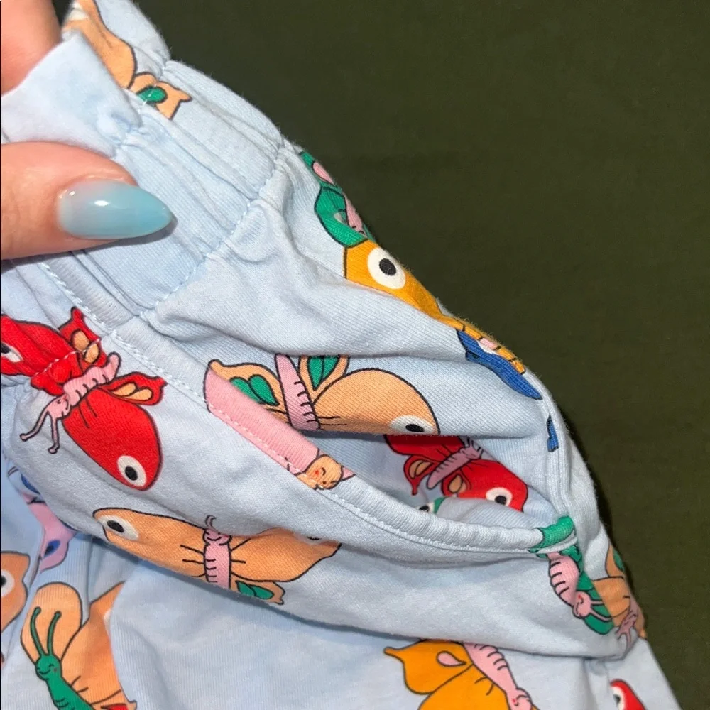 H&M Colorful Butterfly Print Shorts